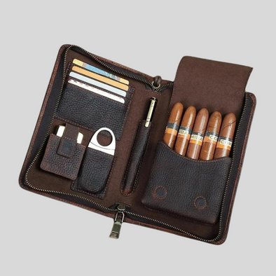 Multifunctional Leather Cigar Travel